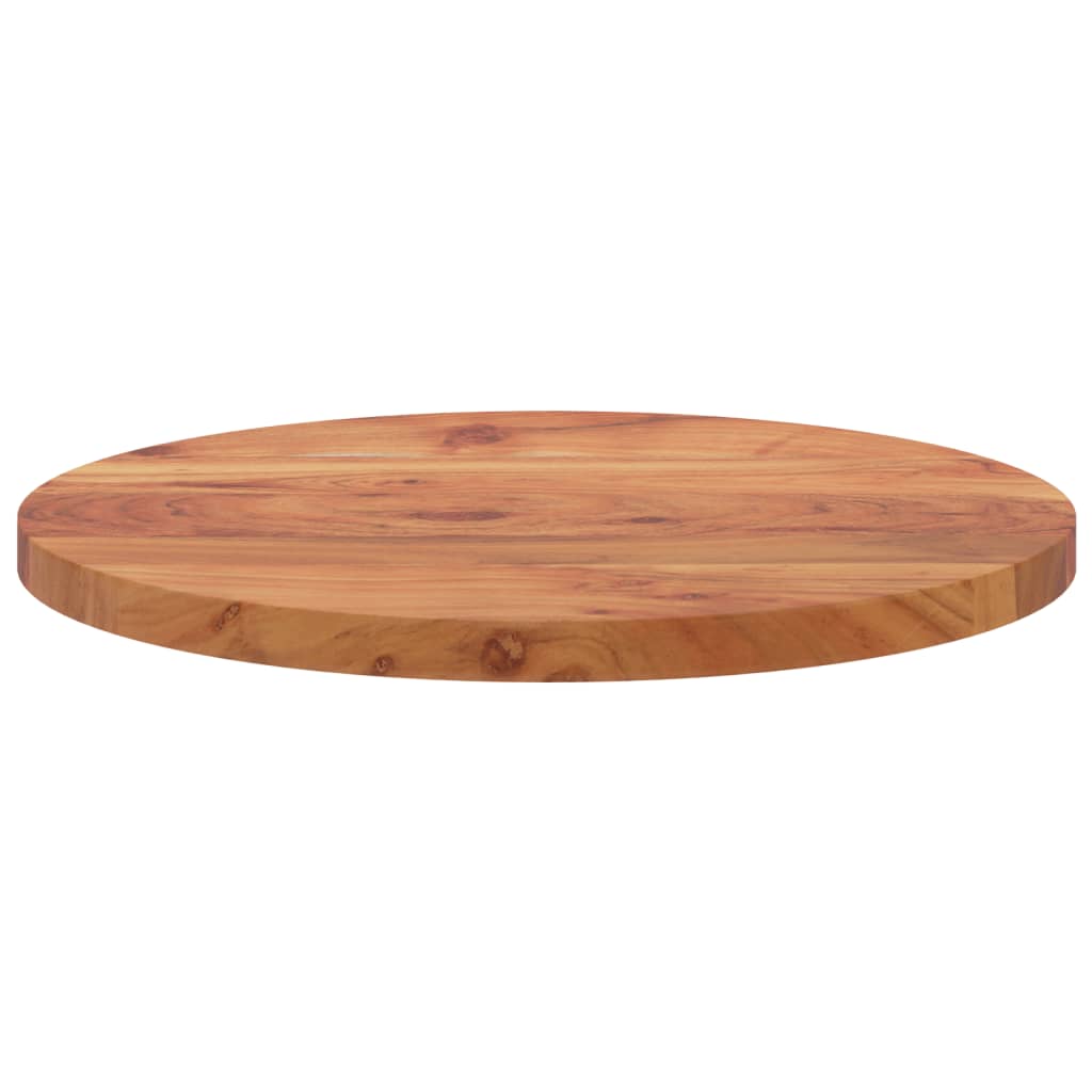 Table top Ø40x3.8 cm round solid acacia wood