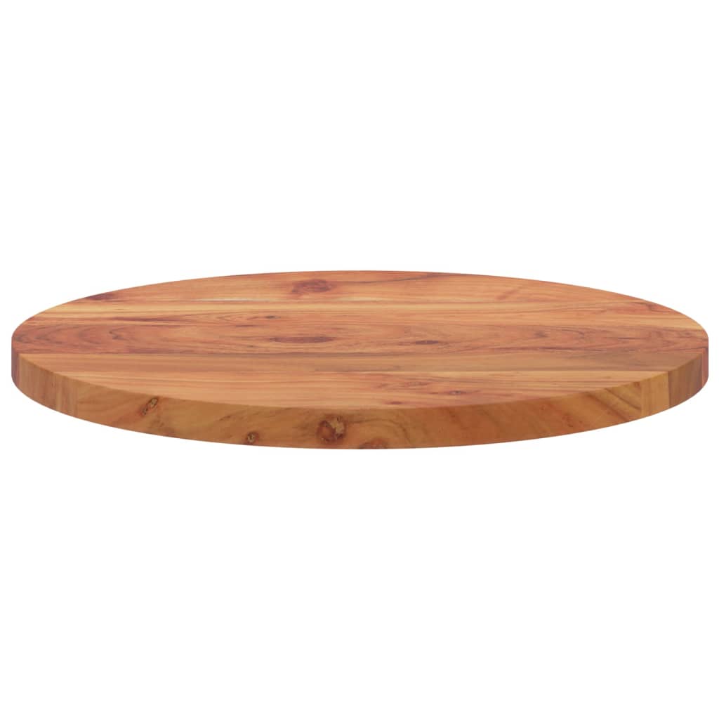 Table top Ø50x2.5 cm round solid acacia wood