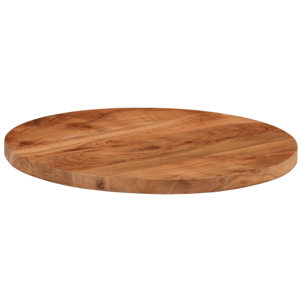 Table top Ø50x3.8 cm round solid acacia wood