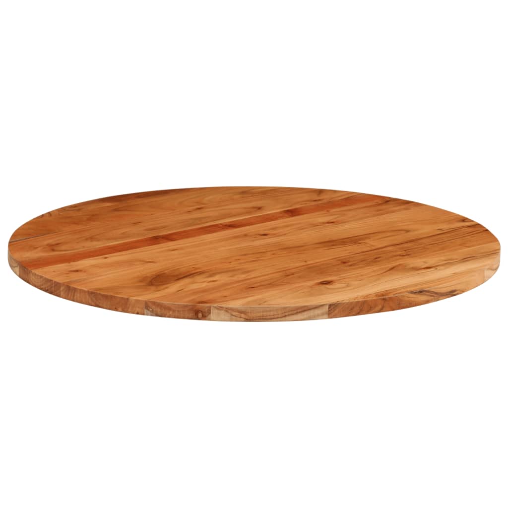 Table top Ø70x2.5 cm round solid acacia wood