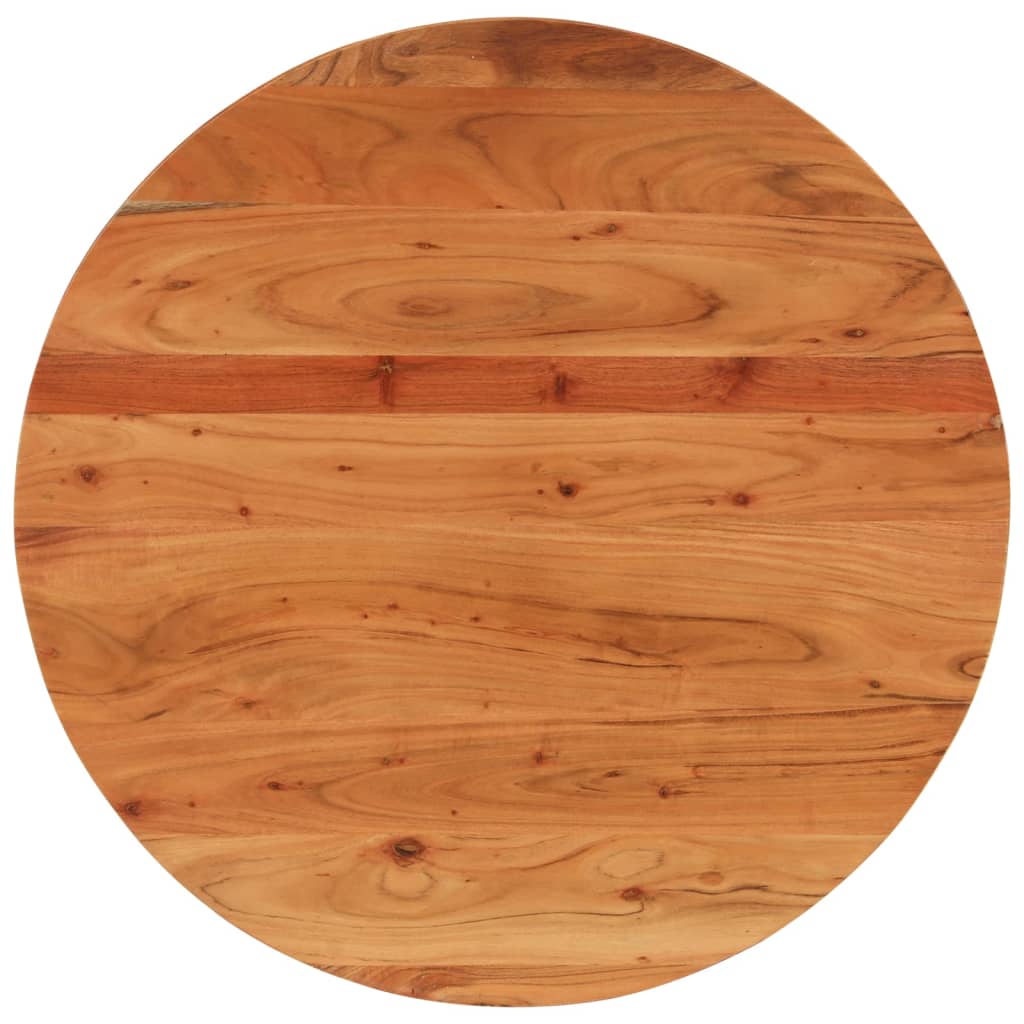 Table top Ø80x2.5 cm round solid acacia wood