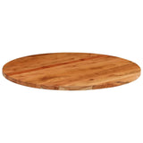 Table top Ø80x2.5 cm round solid acacia wood