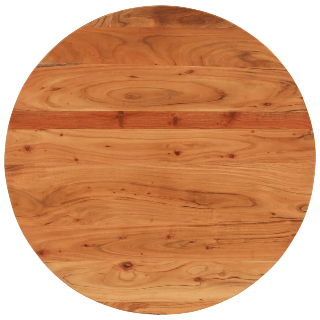 Table top Ø80x3.8 cm round solid acacia wood