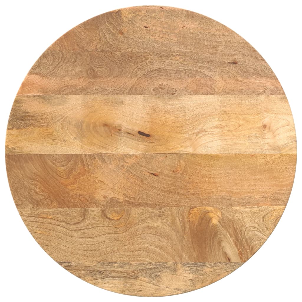 Table top Ø 50x3.8 cm round solid mango wood