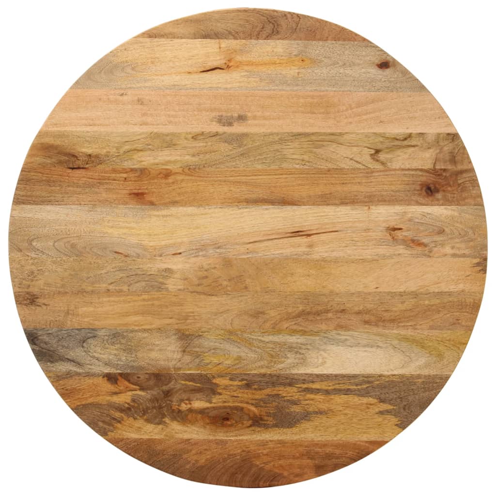 Dessus de table Ø 80x2,5 cm rond bois de manguier massif