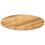 Dessus de table Ø 80x2,5 cm rond bois de manguier massif