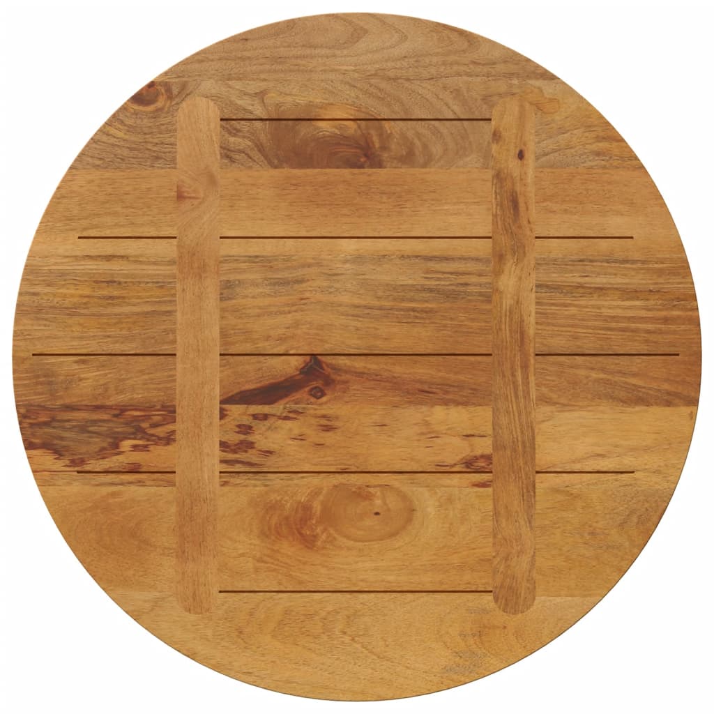 Table top Ø 70x3.8 cm round solid mango wood