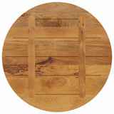 Table top Ø 70x3.8 cm round solid mango wood