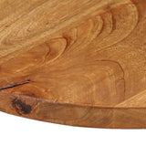 Table top Ø 70x3.8 cm round solid mango wood