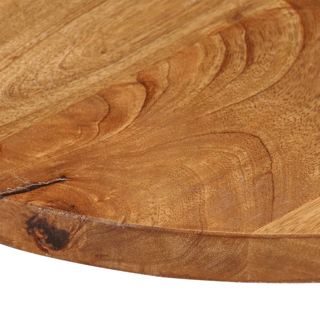 Table top Ø 80x3.8 cm round solid mango wood