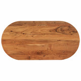 Table top 80x40x2.5 cm oval solid acacia wood