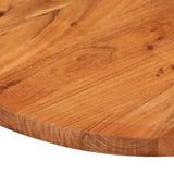 Table top 80x40x2.5 cm oval solid acacia wood