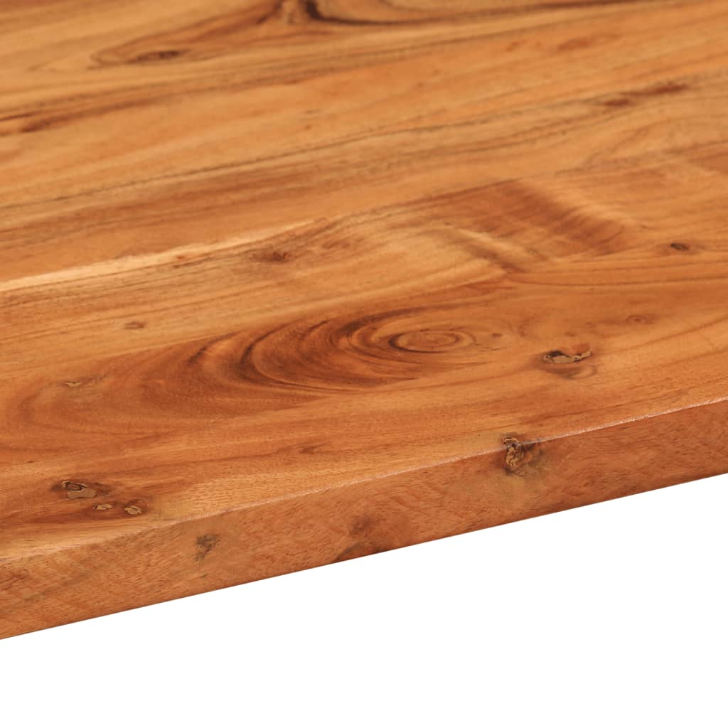 Table top 80x40x2.5 cm oval solid acacia wood