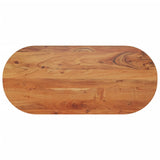 Table top 90x40x2.5 cm oval solid acacia wood