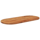 Table top 90x40x2.5 cm oval solid acacia wood