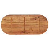 Table top 100x40x2.5 cm oval solid acacia wood