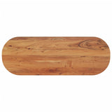 Table top 110x40x2.5 cm oval solid acacia wood