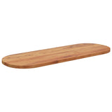 Table top 110x40x2.5 cm oval solid acacia wood