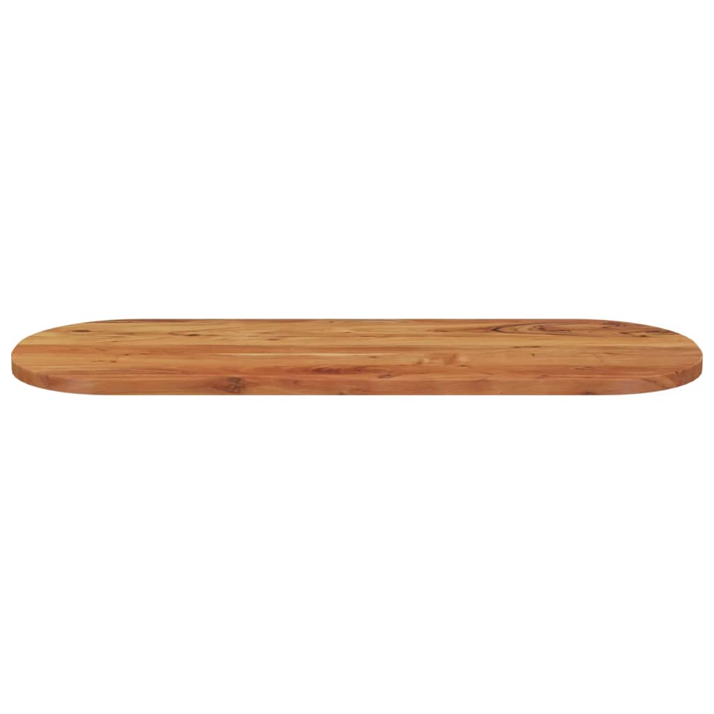 Table top 110x40x2.5 cm oval solid acacia wood