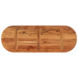 Table top 110x40x2.5 cm oval solid acacia wood