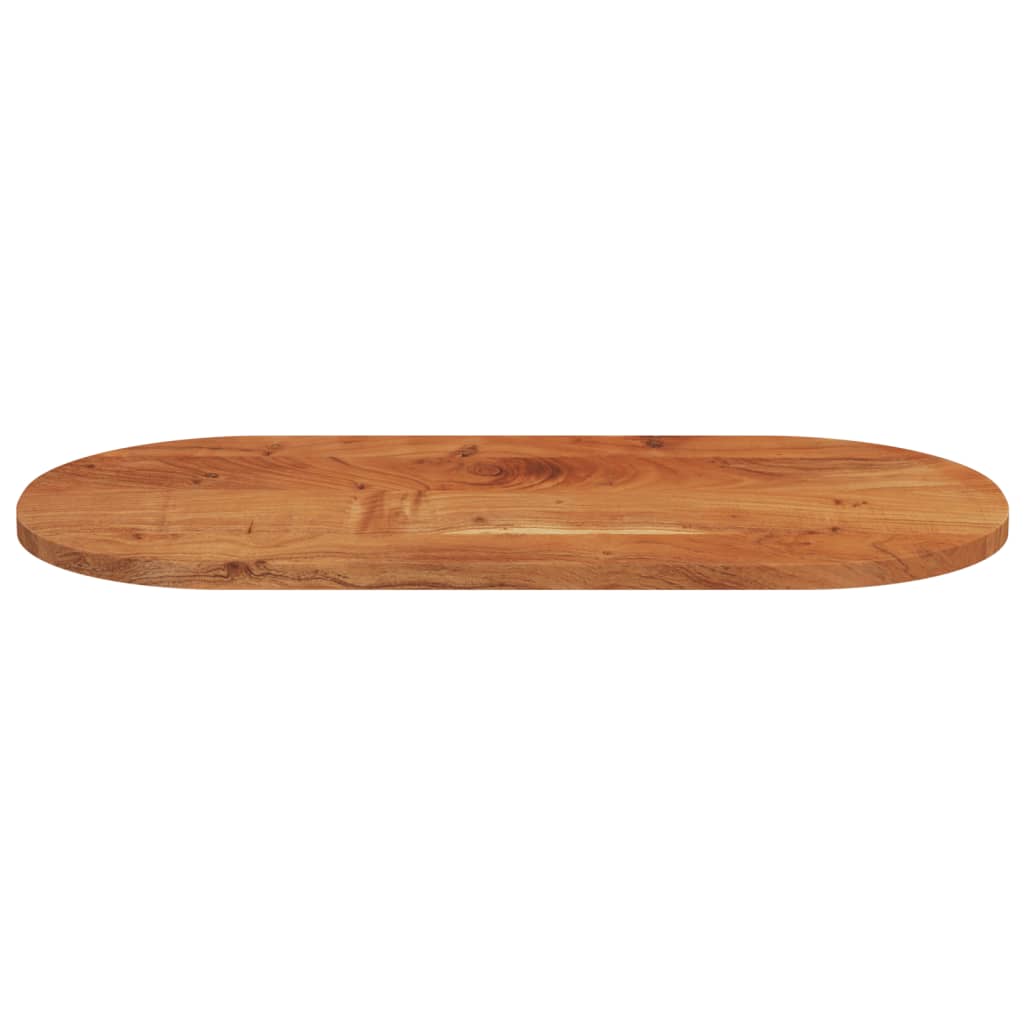 Table top 100x50x2.5 cm oval solid acacia wood