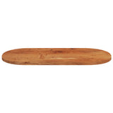 Table top 100x50x2.5 cm oval solid acacia wood