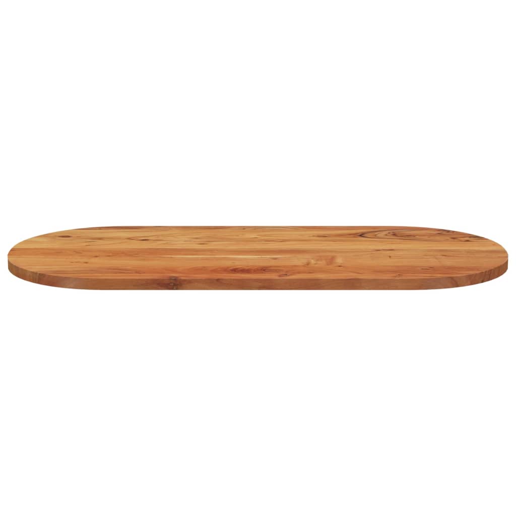 Table top 110x50x2.5 cm oval solid acacia wood