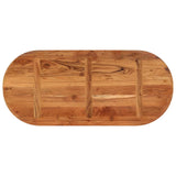 Table top 110x50x2.5 cm oval solid acacia wood