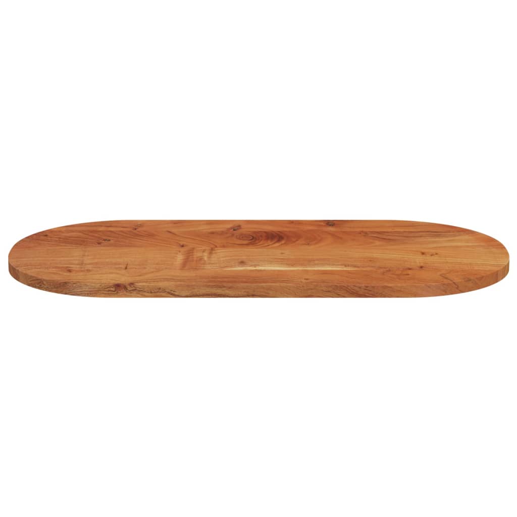 Table top 120x60x2.5 cm oval solid acacia wood