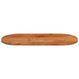 Table top 120x60x2.5 cm oval solid acacia wood