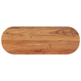 Table top 110x40x3.8 cm oval solid acacia wood