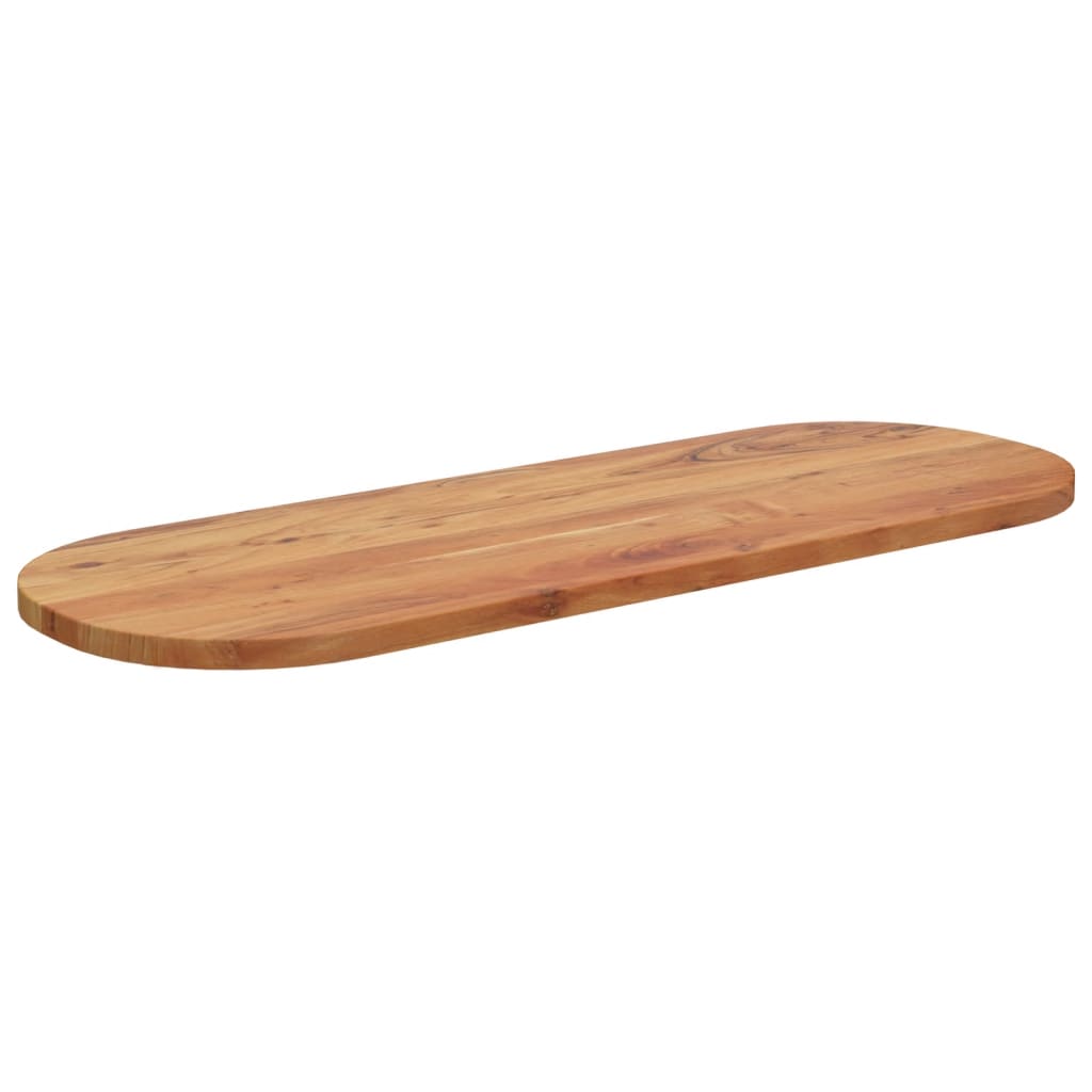 Table top 110x40x3.8 cm oval solid acacia wood