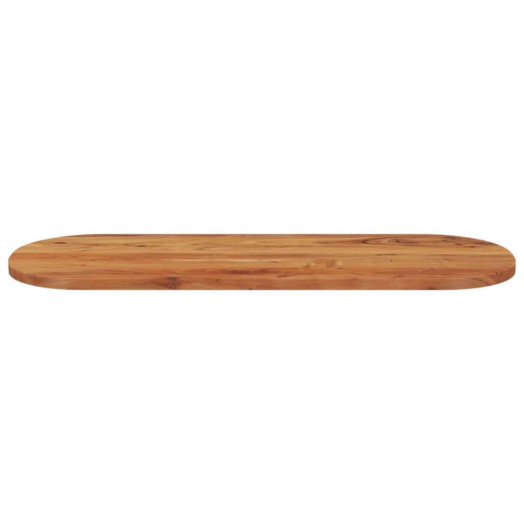 Table top 110x40x3.8 cm oval solid acacia wood