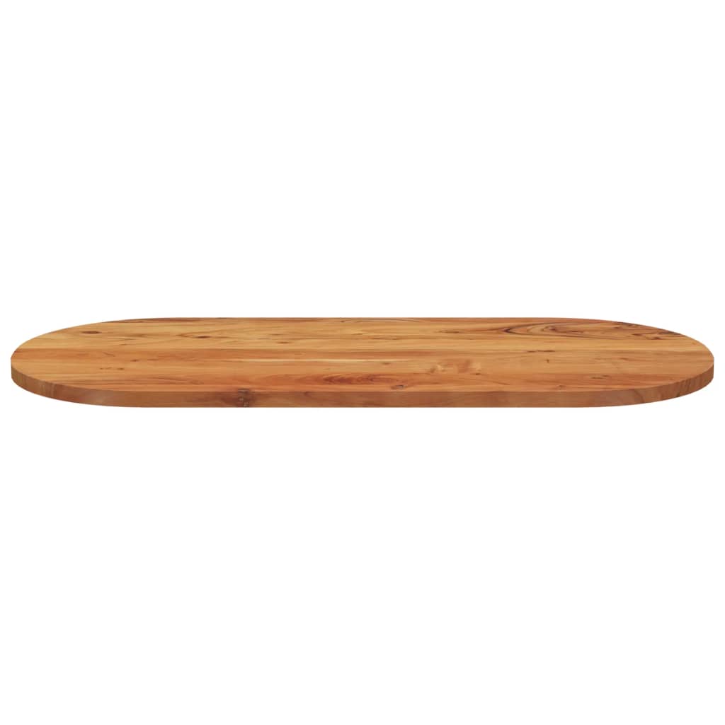 Table top 110x50x3.8 cm oval solid acacia wood