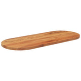 Table top 120x50x3.8 cm oval solid acacia wood