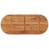 Table top 140x60x3.8 cm oval solid acacia wood