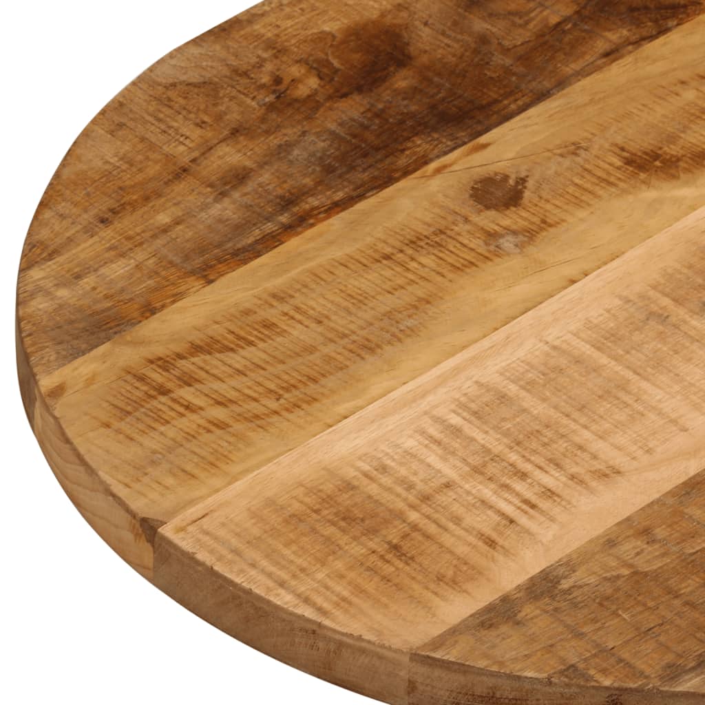 Table top 80x40x2.5 cm oval solid raw mango wood