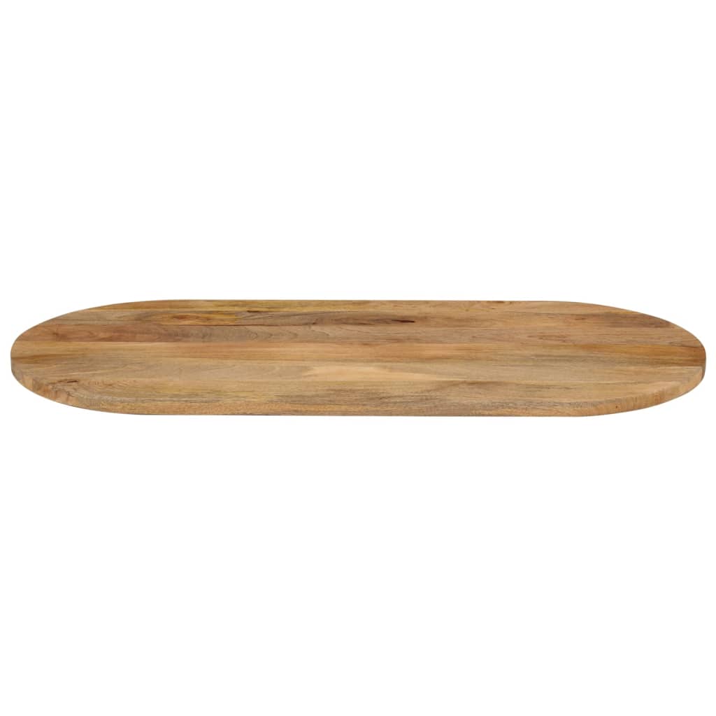 Table top 80x40x2.5 cm oval solid mango wood