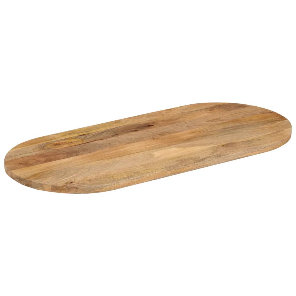 Table top 100x40x2.5 cm oval solid mango wood