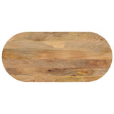 Table top 110x50x2.5 cm oval solid mango wood