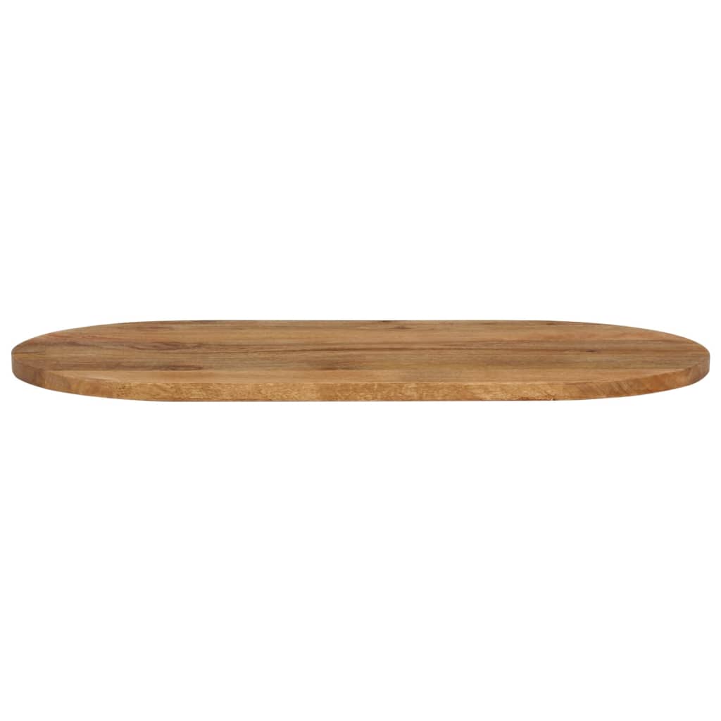 Table top 80x40x2.5 cm oval solid mango wood