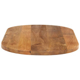 Table top 80x40x2.5 cm oval solid mango wood