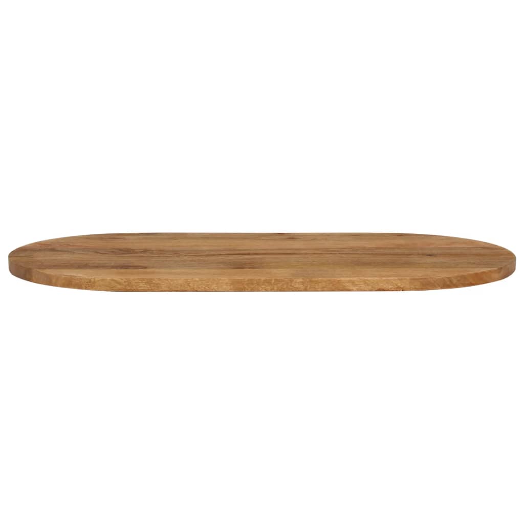 Table top 100x40x2.5 cm oval solid mango wood