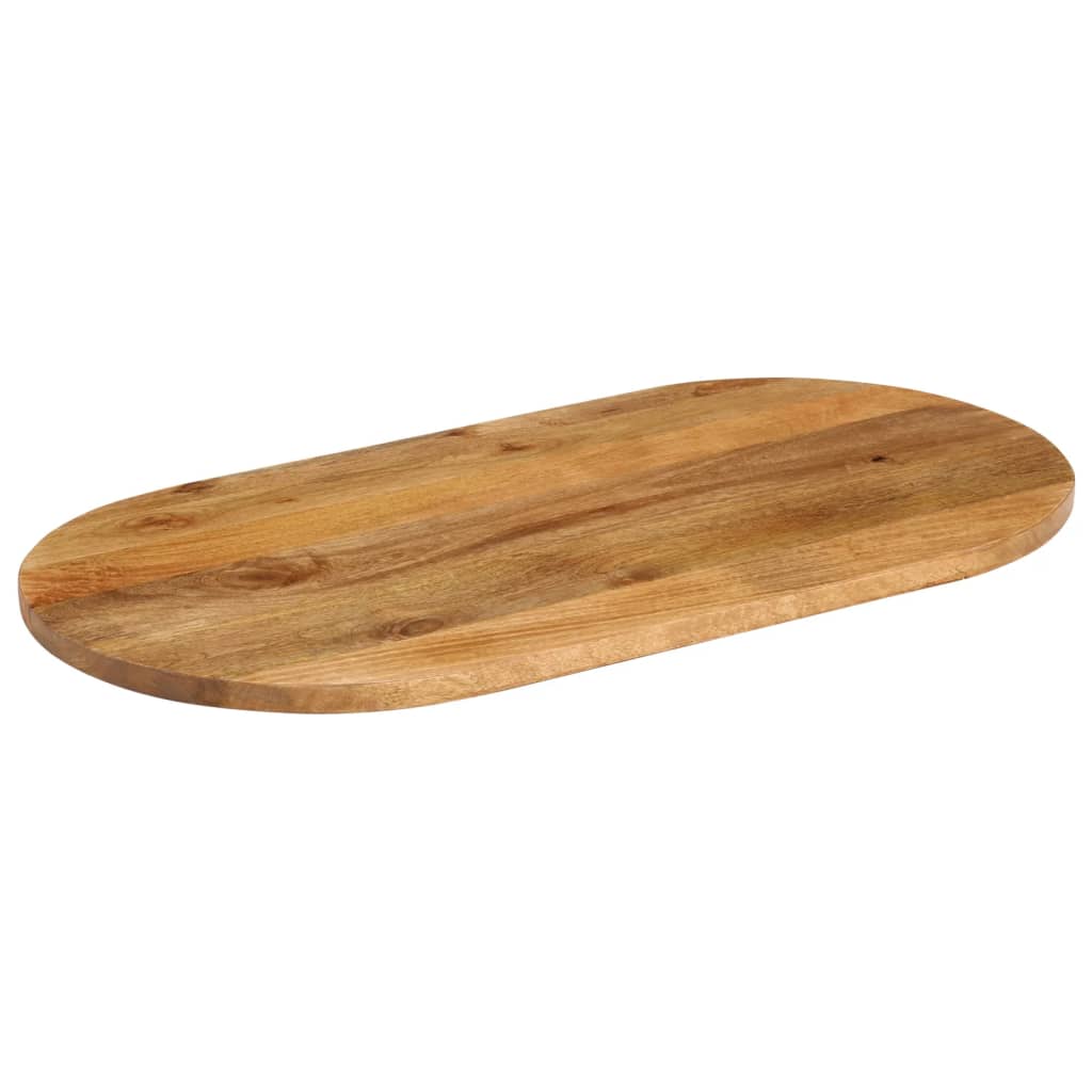 Table top 100x50x2.5 cm oval solid mango wood