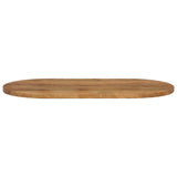 Table top 110x50x2.5 cm oval solid mango wood