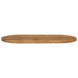 Table top 120x50x2.5 cm oval solid mango wood