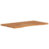 Desk top 80x50x2.5cm rectangular solid acacia wood