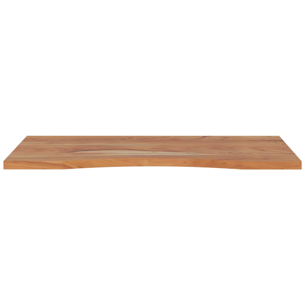 Desk top 80x50x2.5cm rectangular solid acacia wood