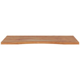 Desk top 80x50x2.5cm rectangular solid acacia wood