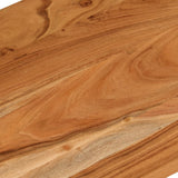 Desk top 80x50x2.5cm rectangular solid acacia wood